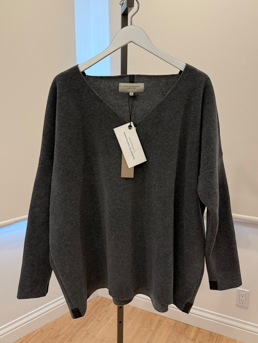 Henriette Steffensen Fleece V-Neck Sweater